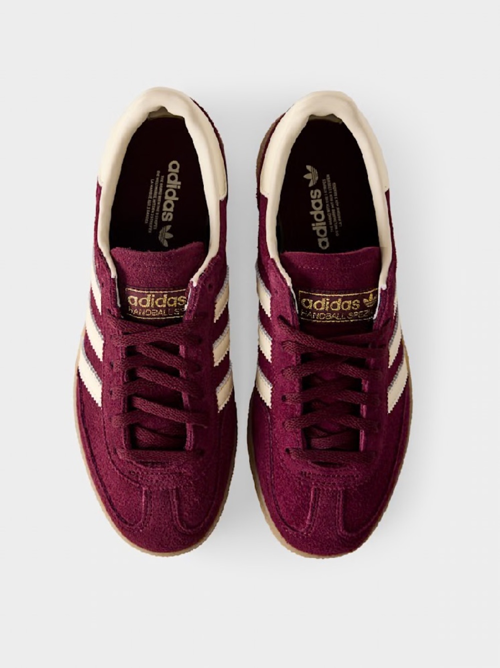 adidas Handball Spezial Sneakers in Burgundy & Cream